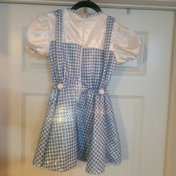 Rubie's Wizard of Oz Dorothy Sequin Halloween Costume Dress - Size Medium - Picture 2 of 5